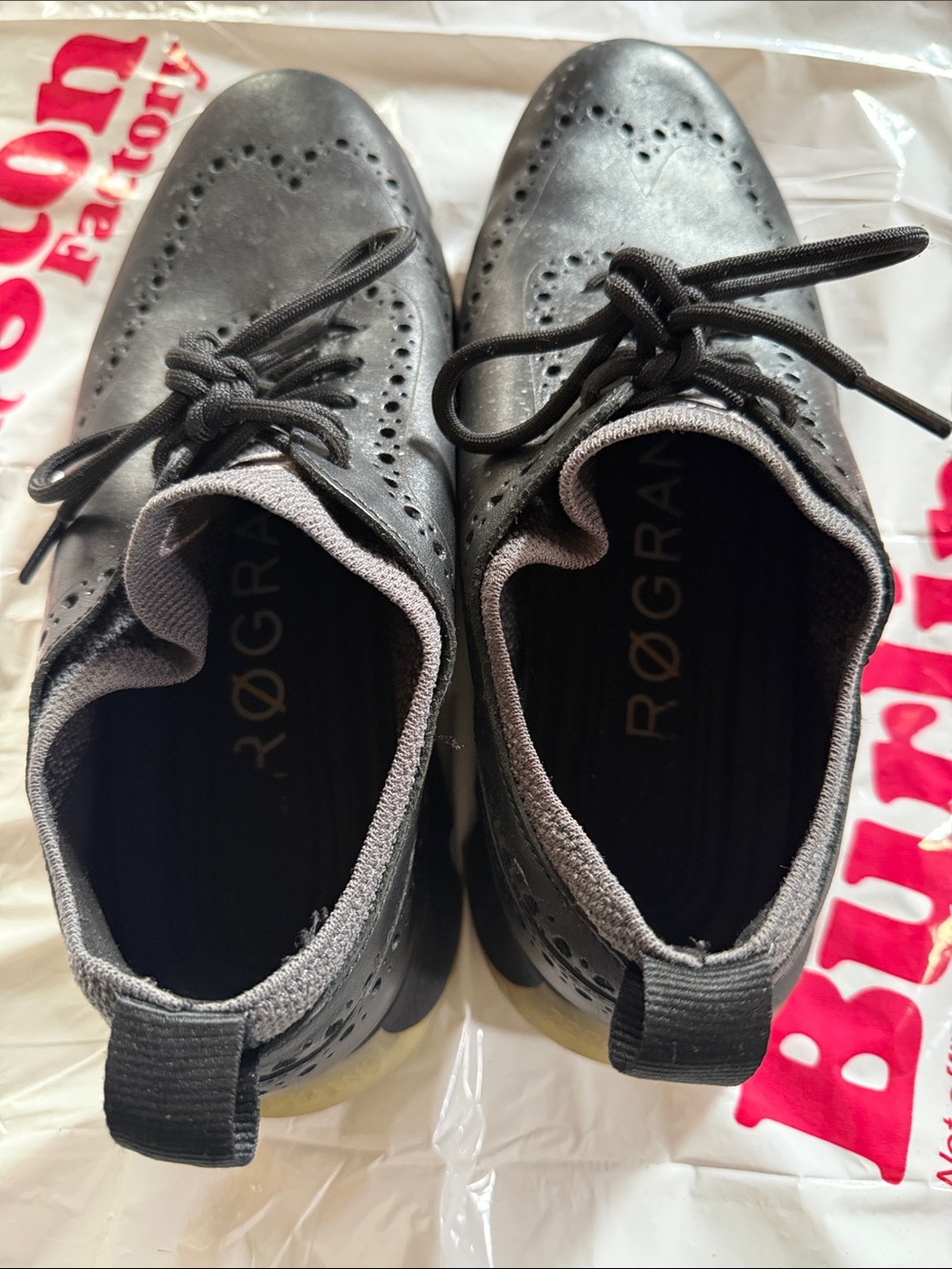 Men's Black Lace-Up Casual Shoes